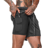 Men 2 in 1 Quick Dry Training Shorts