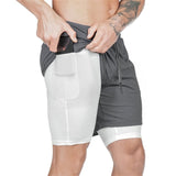 Men 2 in 1 Quick Dry Training Shorts