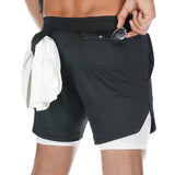 Men 2 in 1 Quick Dry Training Shorts