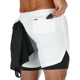 Men 2 in 1 Quick Dry Training Shorts