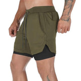 Men 2 in 1 Quick Dry Training Shorts