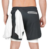 Men 2 in 1 Quick Dry Training Shorts