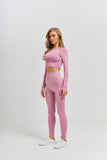 Seamless Yoga Fitness High Waist Set Outfits