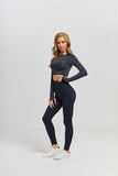 Seamless Yoga Fitness High Waist Set Outfits