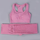Seamless Yoga Fitness High Waist Set Outfits