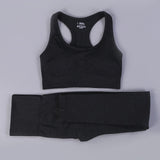 Seamless Yoga Fitness High Waist Set Outfits
