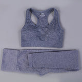 Seamless Yoga Fitness High Waist Set Outfits