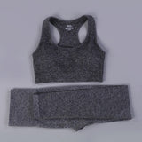 Seamless Yoga Fitness High Waist Set Outfits