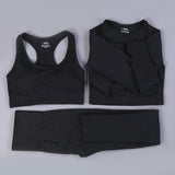 Seamless Yoga Fitness High Waist Set Outfits