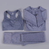 Seamless Yoga Fitness High Waist Set Outfits