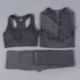Seamless Yoga Fitness High Waist Set Outfits